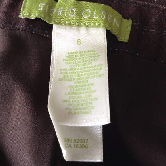 Sigrid Olsen wool pinstripes pants - Picture 10 of 11